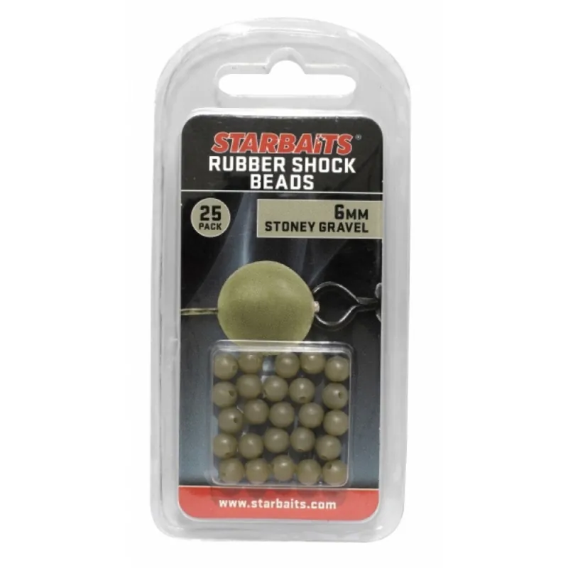 Aanbieding Starbaits Rubber Schock Beads 6mm