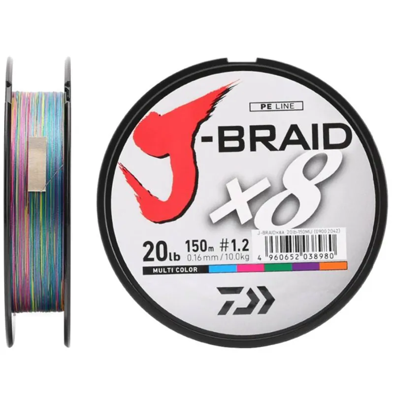 Aanbieding Daiwa J - Braid X8 150 M Multicolor
